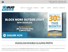 Tablet Screenshot of duoglass.com.au